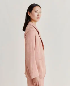 Sale Veste Dayton Cupro Jacquard - Rose Femmes Costumes Et Costumes