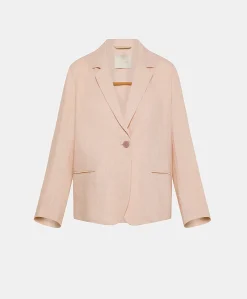 Veste En Lin Epais Emma - Saumon Femmes Vestes