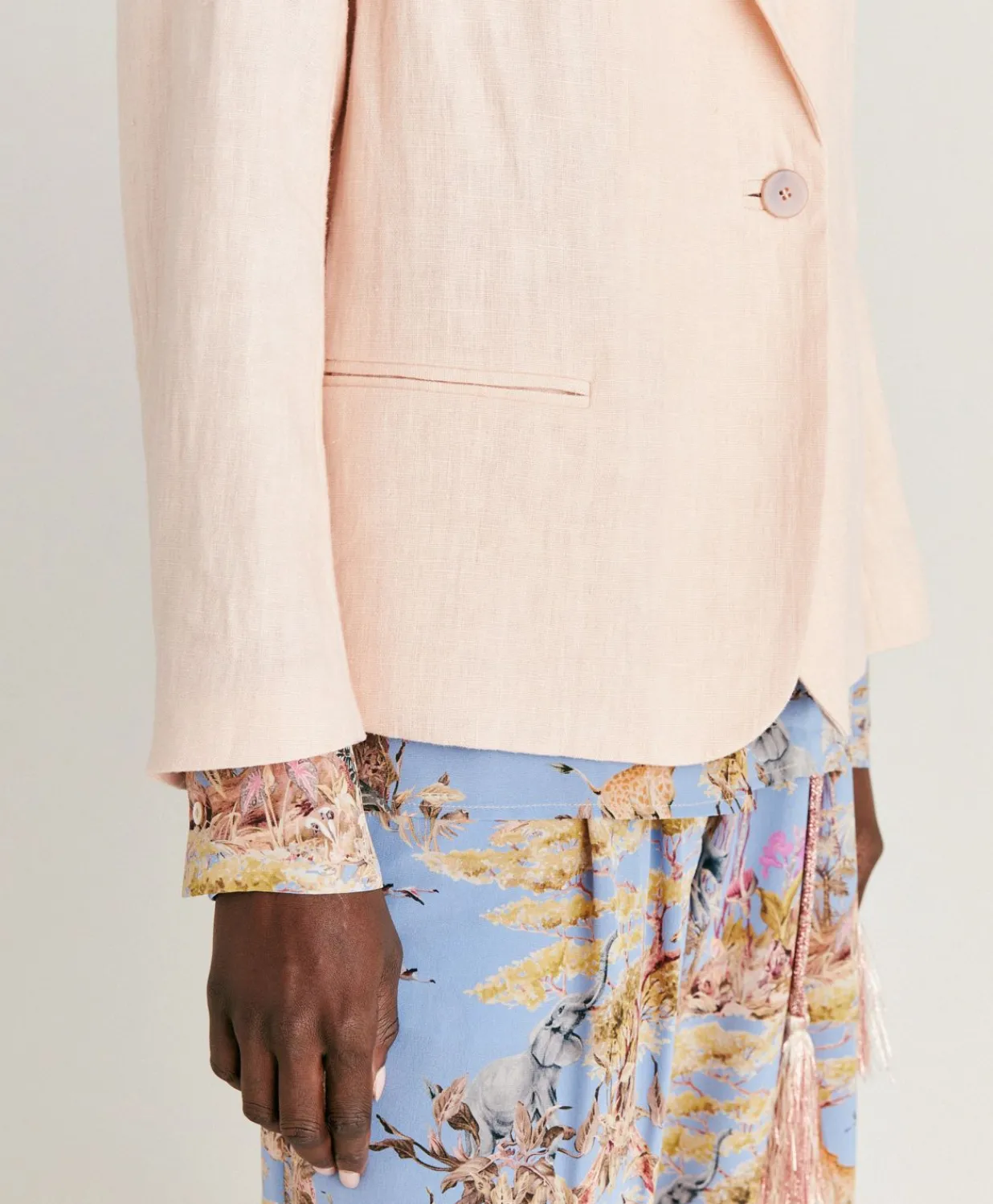 Veste En Lin Epais Emma - Saumon Femmes Vestes
