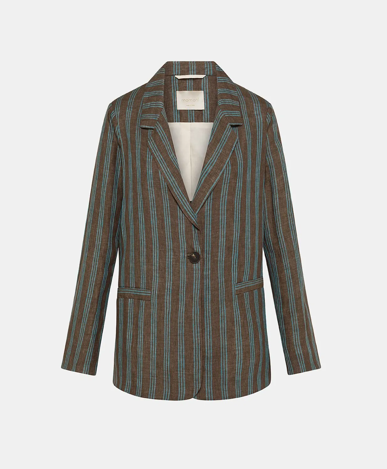 Discount Veste En Lin Raye Dayton - Marron/Aqua Femmes Costumes Et Costumes