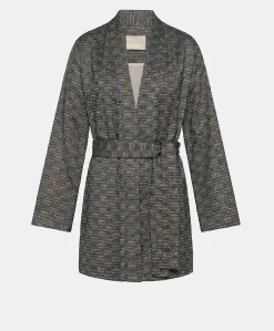 Best Veste Eugenie A Mat Fil Coupe' - Bleu/Or Femmes Costumes Et Costumes