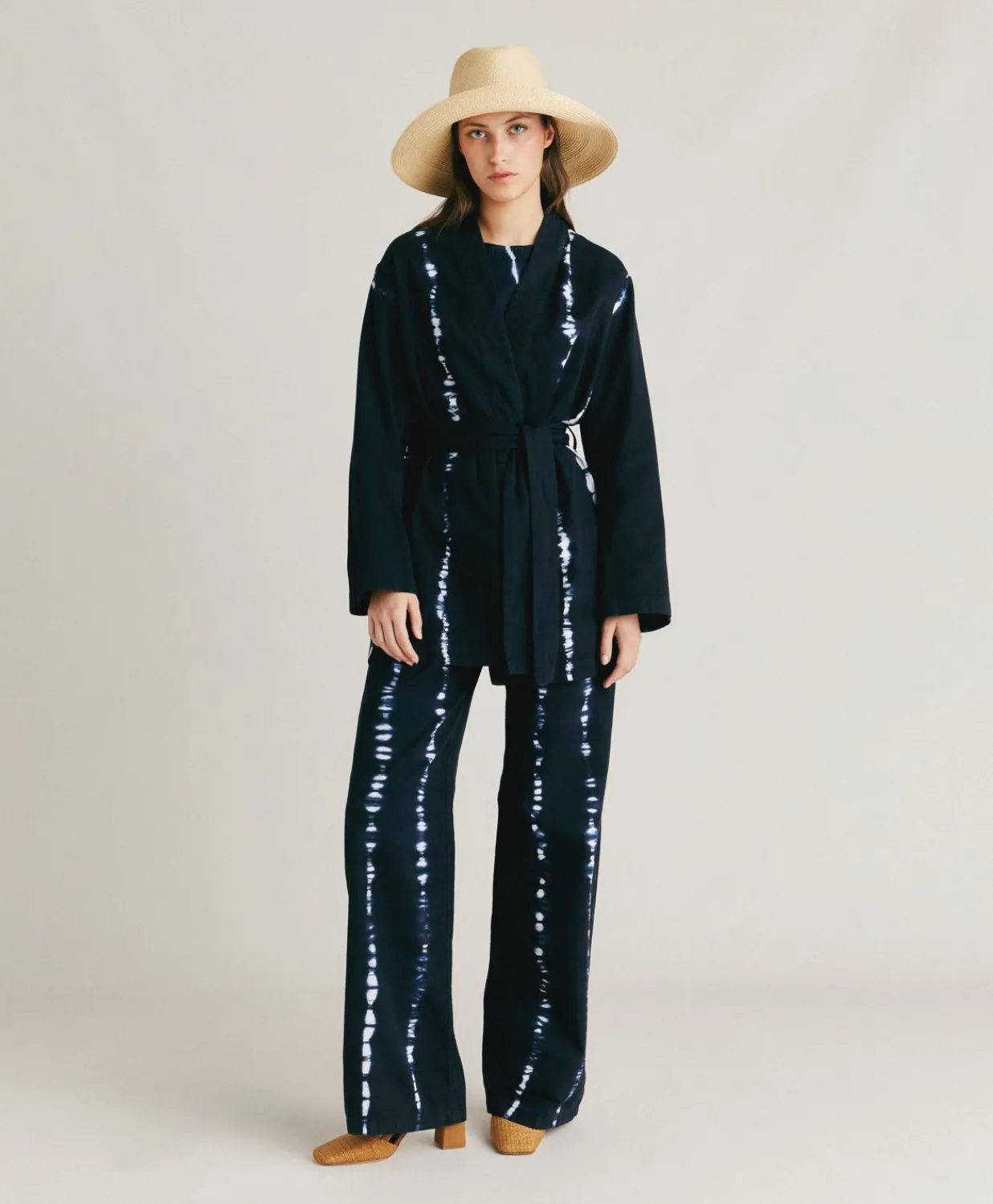 Sale Veste Eugenie Tie&Dye Gabardine - Encre Femmes Costumes Et Costumes
