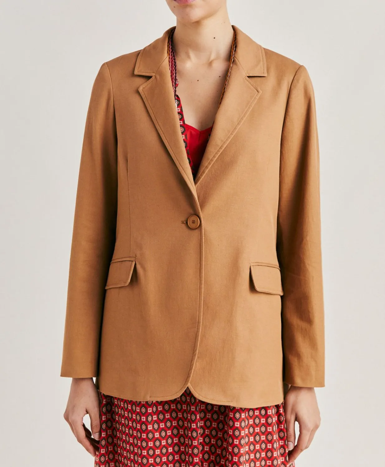 Outlet Veste Futura Gabardine - Caramel Femmes Vestes