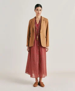 Outlet Veste Futura Gabardine - Caramel Femmes Vestes