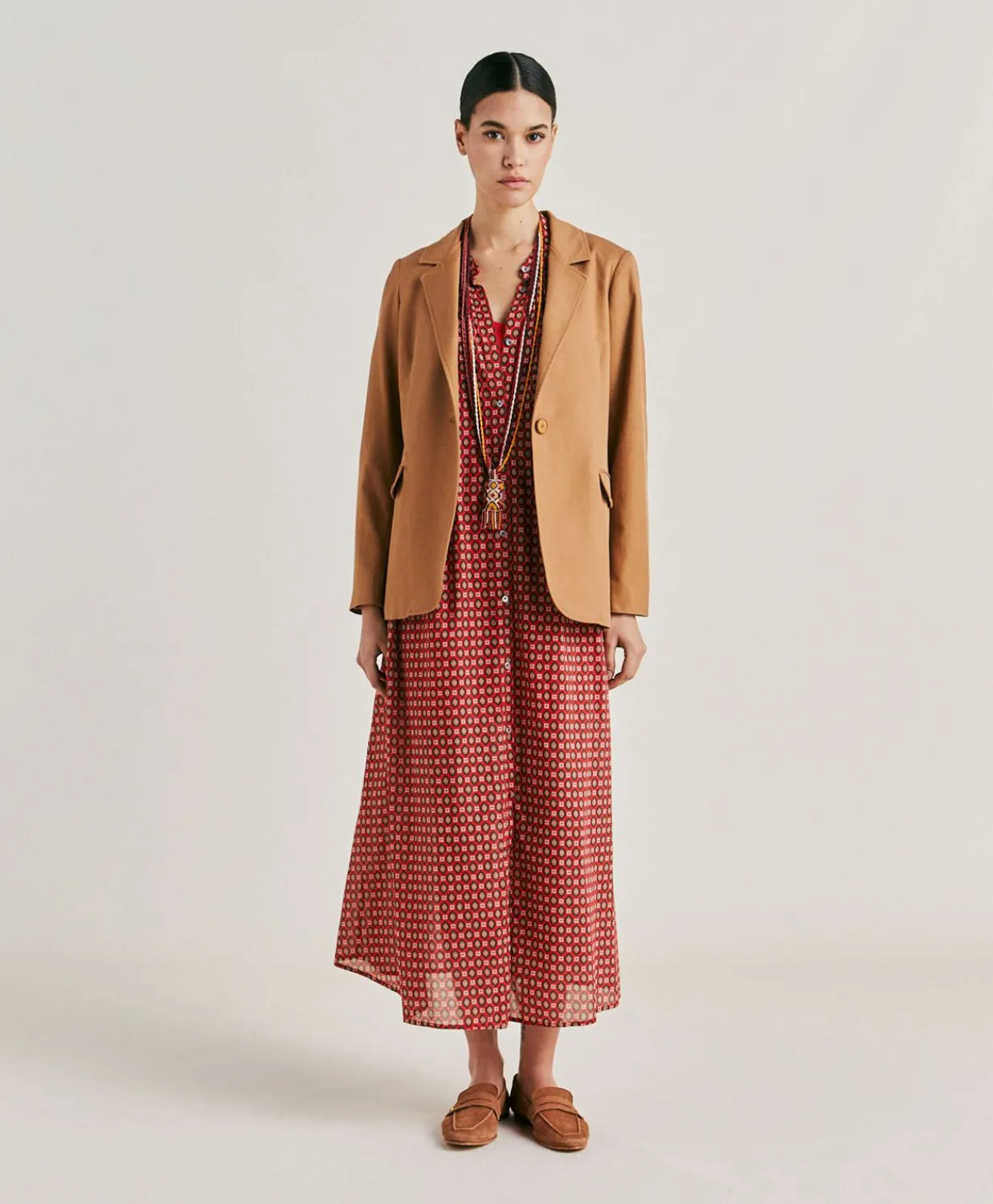 Outlet Veste Futura Gabardine - Caramel Femmes Vestes