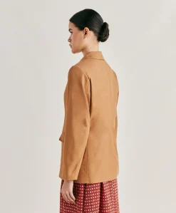 Outlet Veste Futura Gabardine - Caramel Femmes Vestes