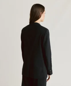 Hot Veste Lunel En Lin Coton - Noir Femmes Costumes Et Costumes