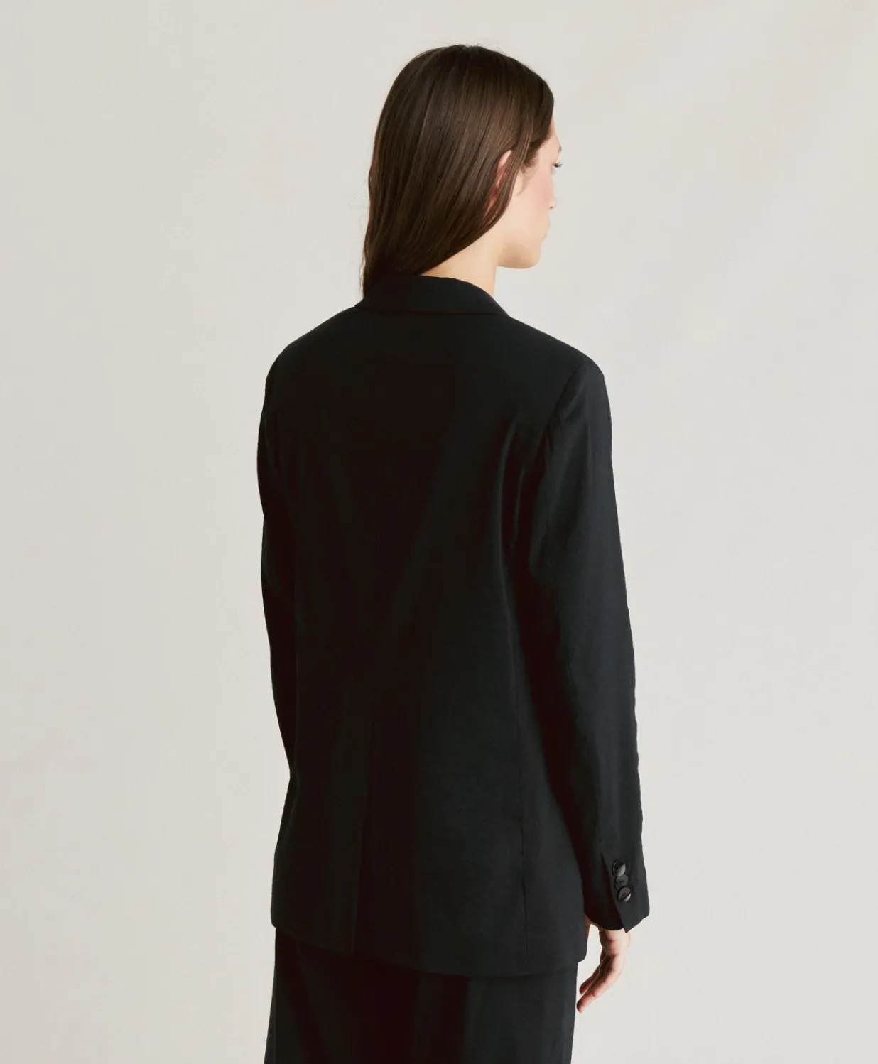 Hot Veste Lunel En Lin Coton - Noir Femmes Costumes Et Costumes