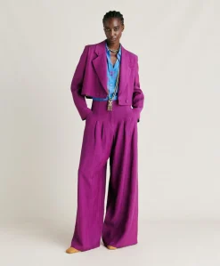 Veste Rosita En Viscose De Lin Elegante - Cyclamen Femmes Costumes Et Costumes