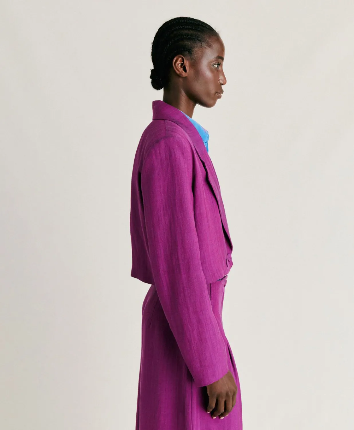 Veste Rosita En Viscose De Lin Elegante - Cyclamen Femmes Costumes Et Costumes