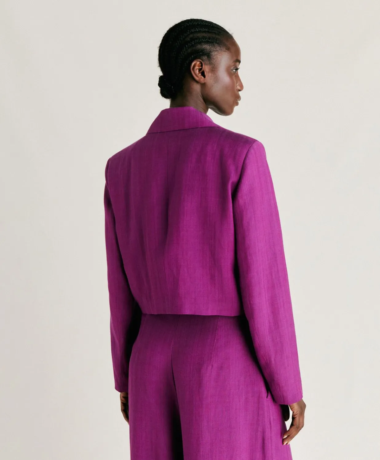 Veste Rosita En Viscose De Lin Elegante - Cyclamen Femmes Costumes Et Costumes